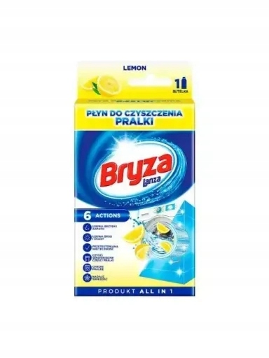 Levně 4x Bryza Lanza čisticí prostředek na pračky Lemon 6 Action All in One 250 ml