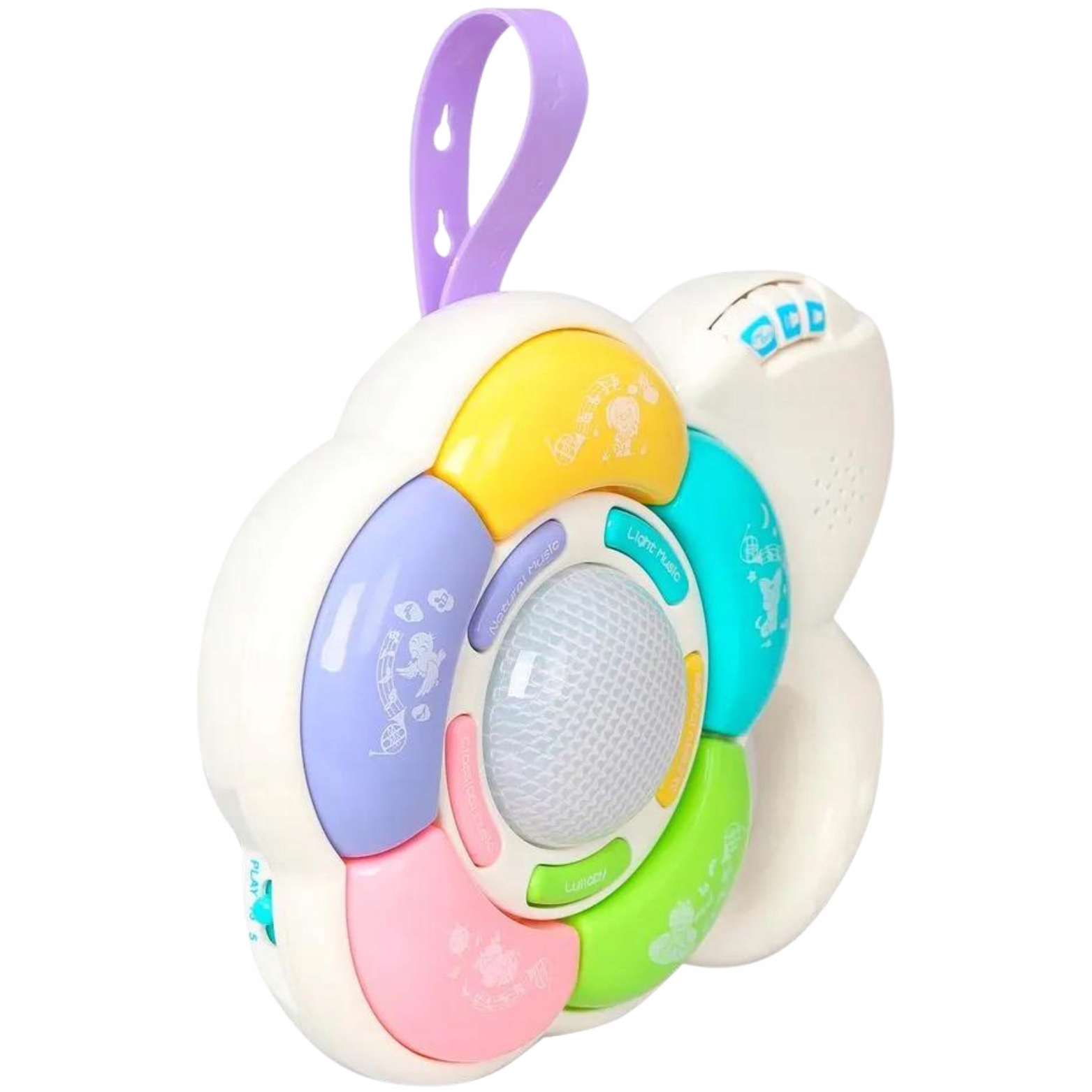 Interaktywna Pozytywka Kwiatuszek Światełka Różnorodne Melodie Zwierzątka Marka bez marki