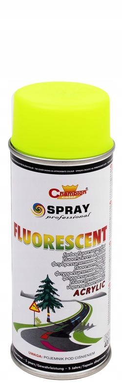 

Farba Fluorescencyjna Żółta Spray Champion 400ML