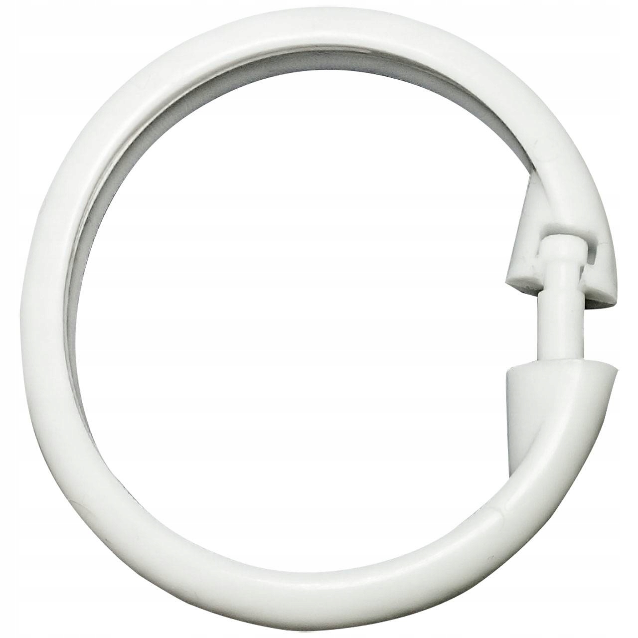 Żabki do zasłon okrągłe białe