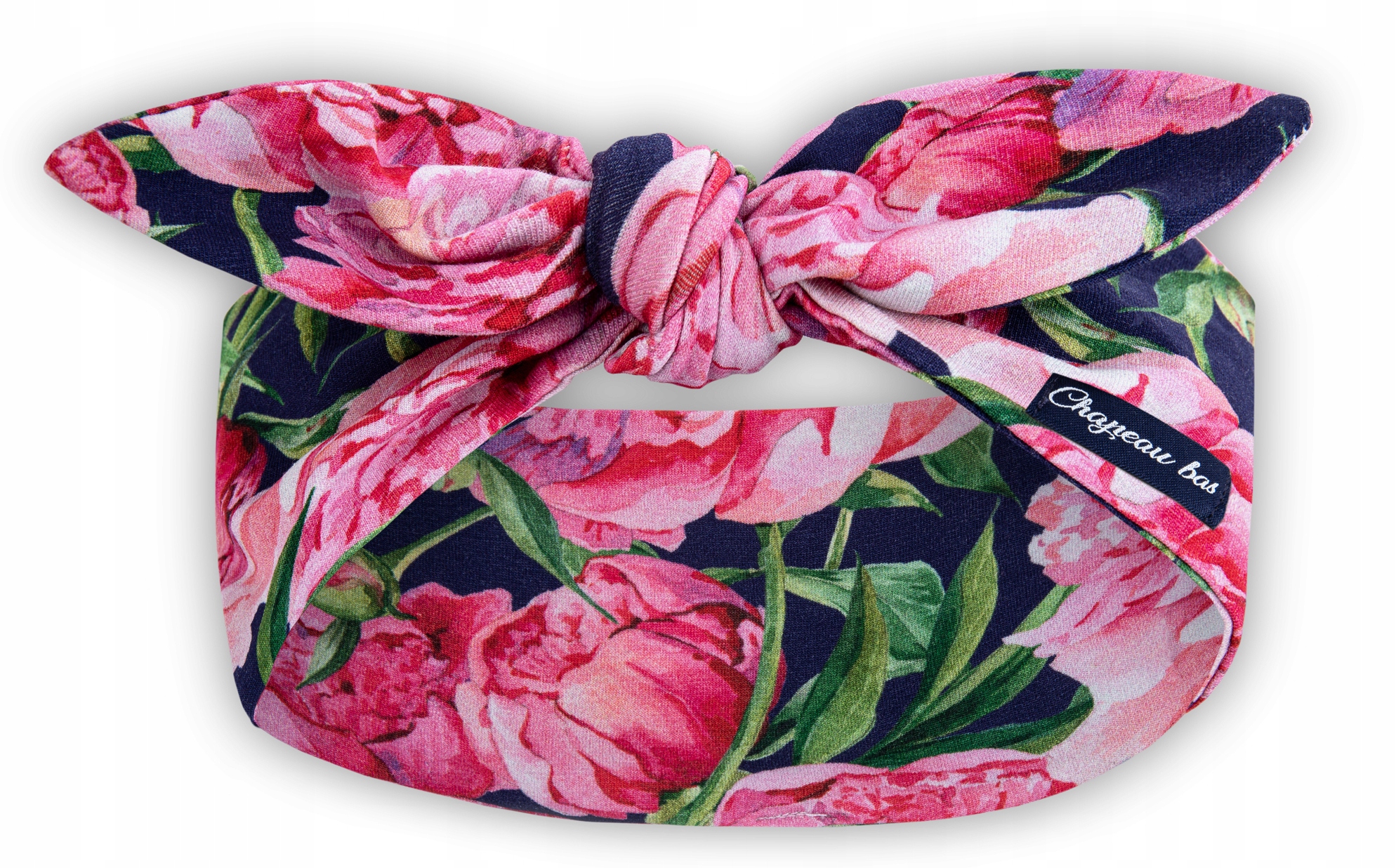 

Opaska pin up bawełniana szeroka Peonie 52-54