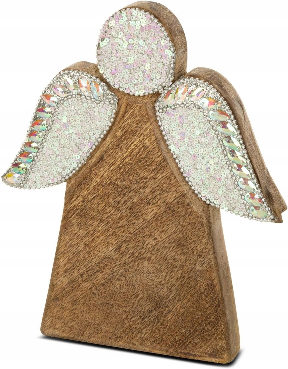 ANIOŁ FIGURKA NA ŚWIĘTA 21 CM OZDOBA ŚWIĄTECZNA