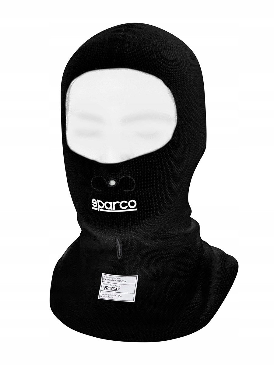 Balaklawa kukla Sparco Pista homologácia Fia 8856-2018 čierna