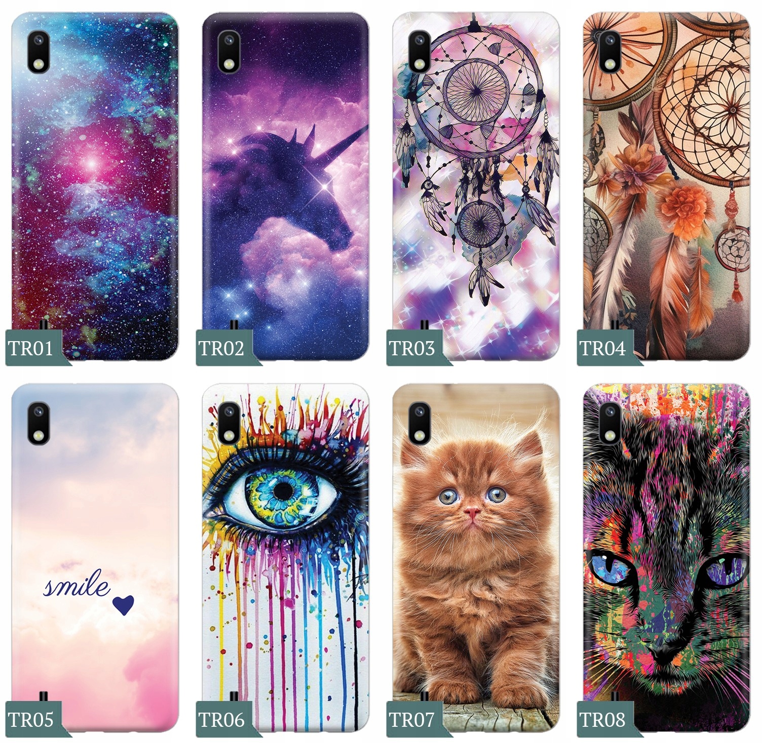 ETUI do Samsung Galaxy A10 + SZKŁO CASE WZORY Marka Inna