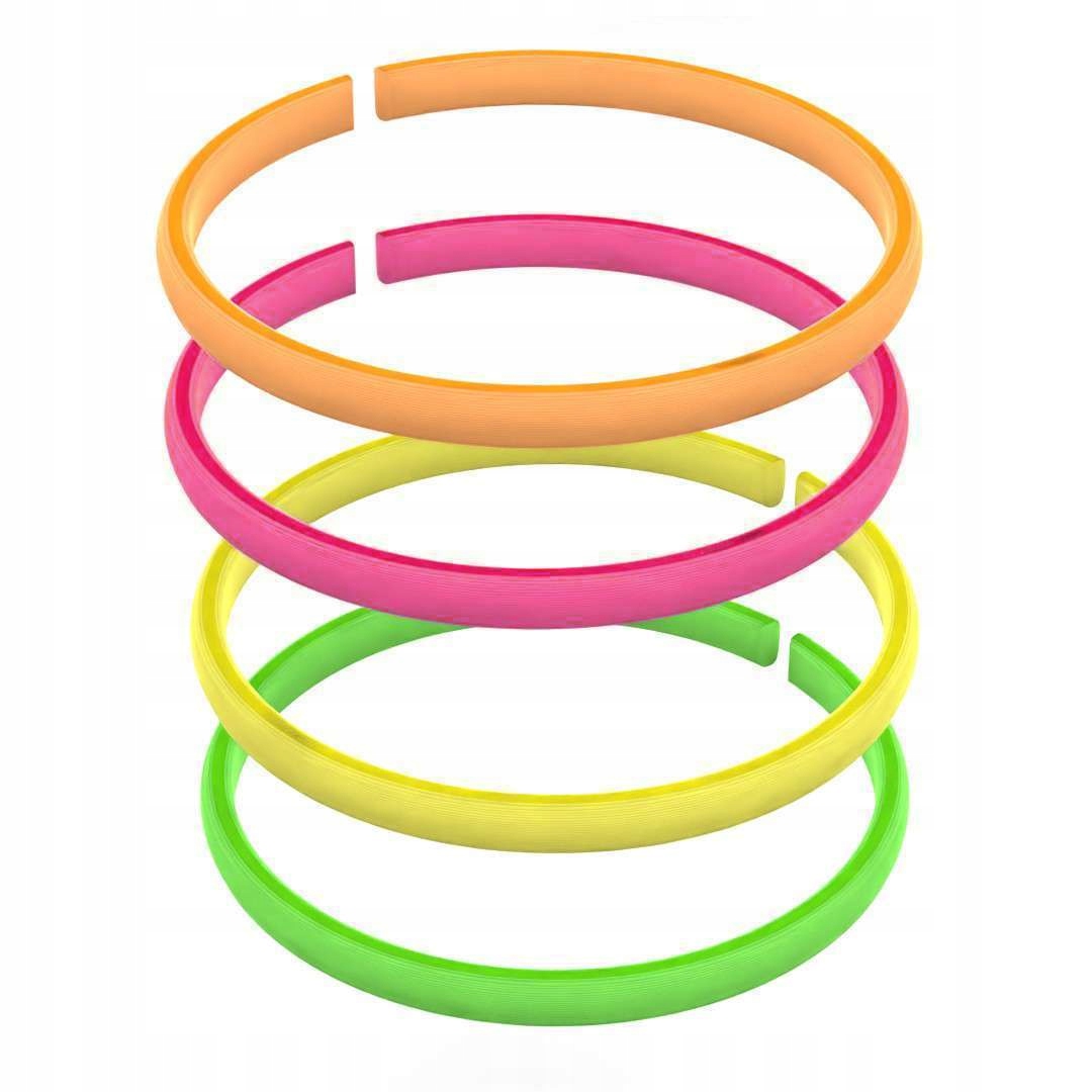 BRANSOLETKI kolorowe NEONOWE imprezowe LATA 80 x4