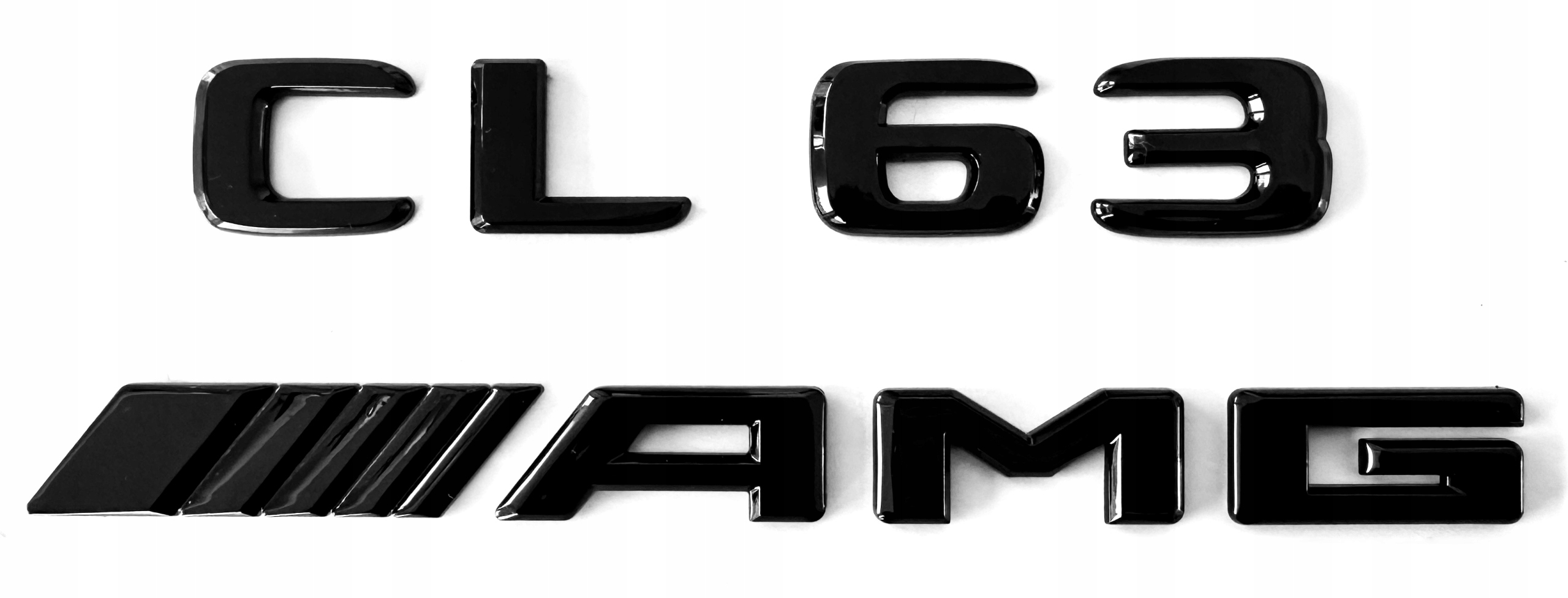 Mercedes CL 63 CL63 Amg emblém znak logo nápis čierny