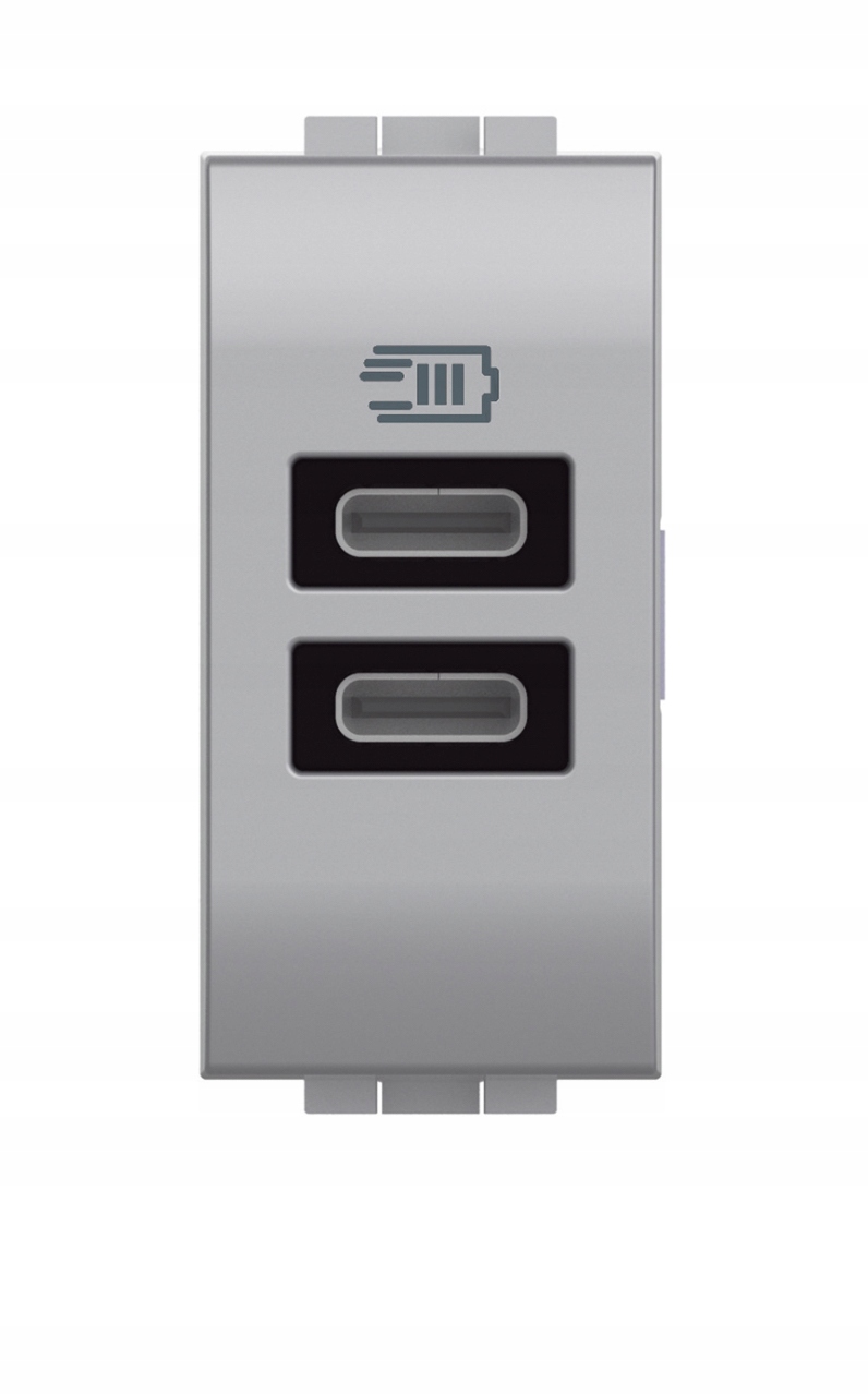 BTicino NT4191CC ładowarka USB-C do Livinglight –moduł 2×USB Type-C, do 15W