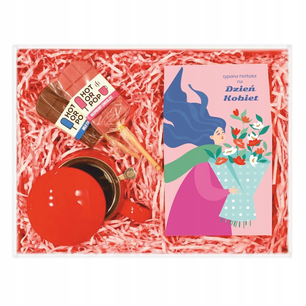 Levně Box S Čajem Premium MIX 10 Příchutí Lízátka Dárek Ke Dni Žen