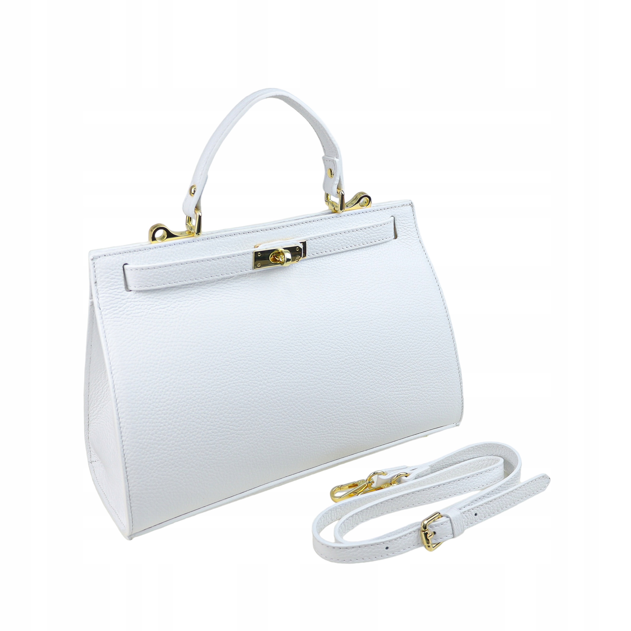 Torebka Damska skóra naturalna Cassandra Biały Stan opakowania oryginalne