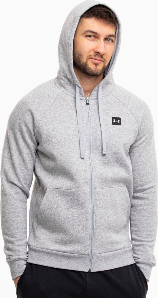 Pánská Mikina Under Armour Rival Fleece Fz Hoodie Světle Šedá 13571 vel. S