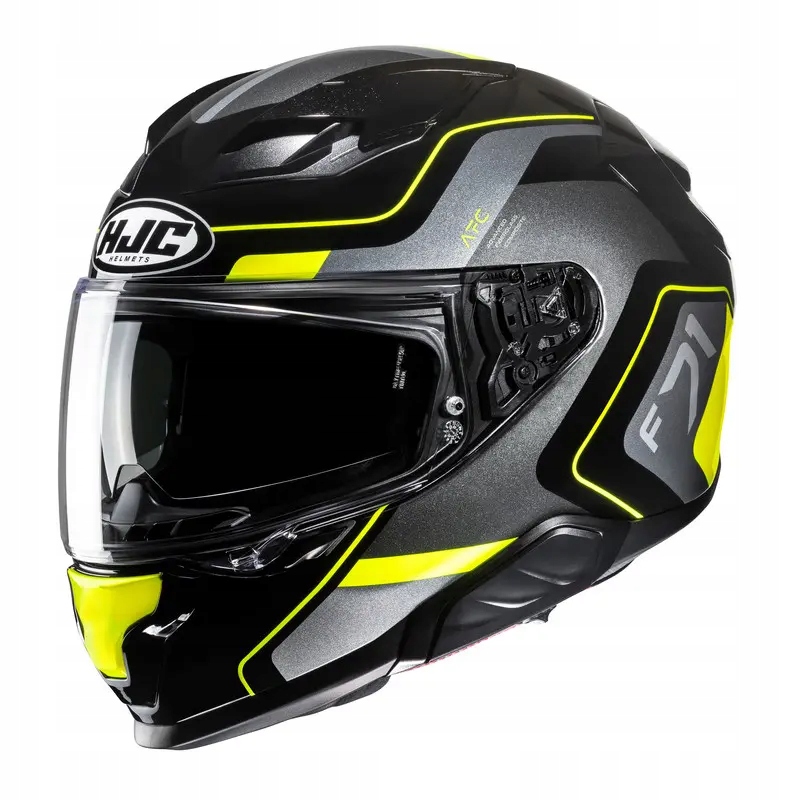 Integrálna motocyklová prilba Hjc F71 Arcan Black/Yellow Xs