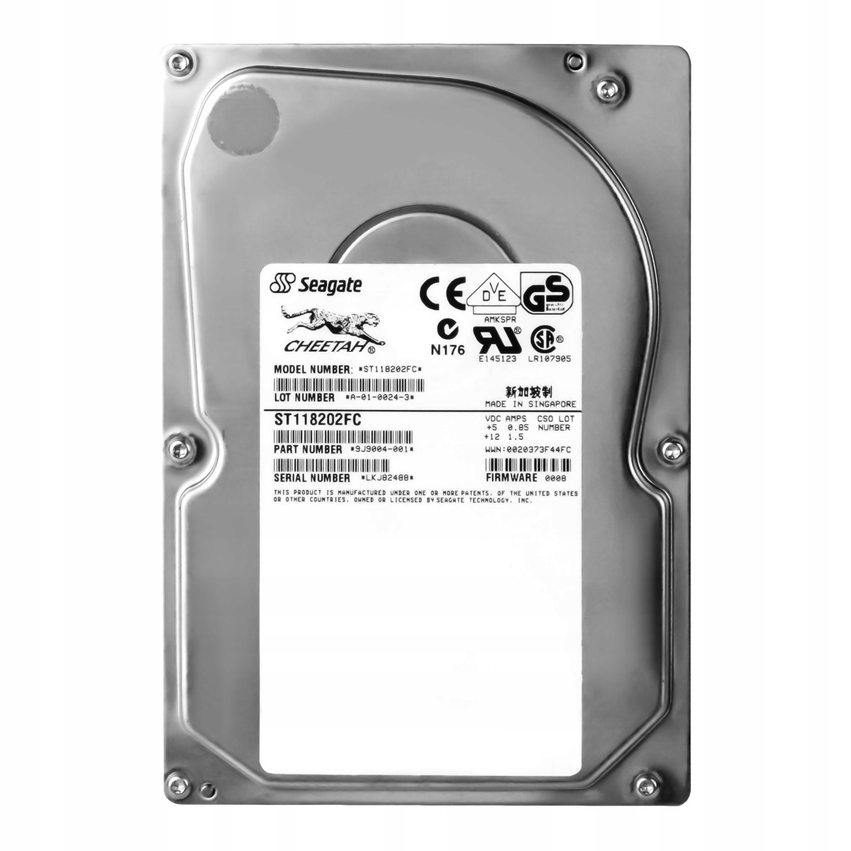 Seagate Cheetah 18.2GB 10K 1MB Fc 3.5'' ST118202FC