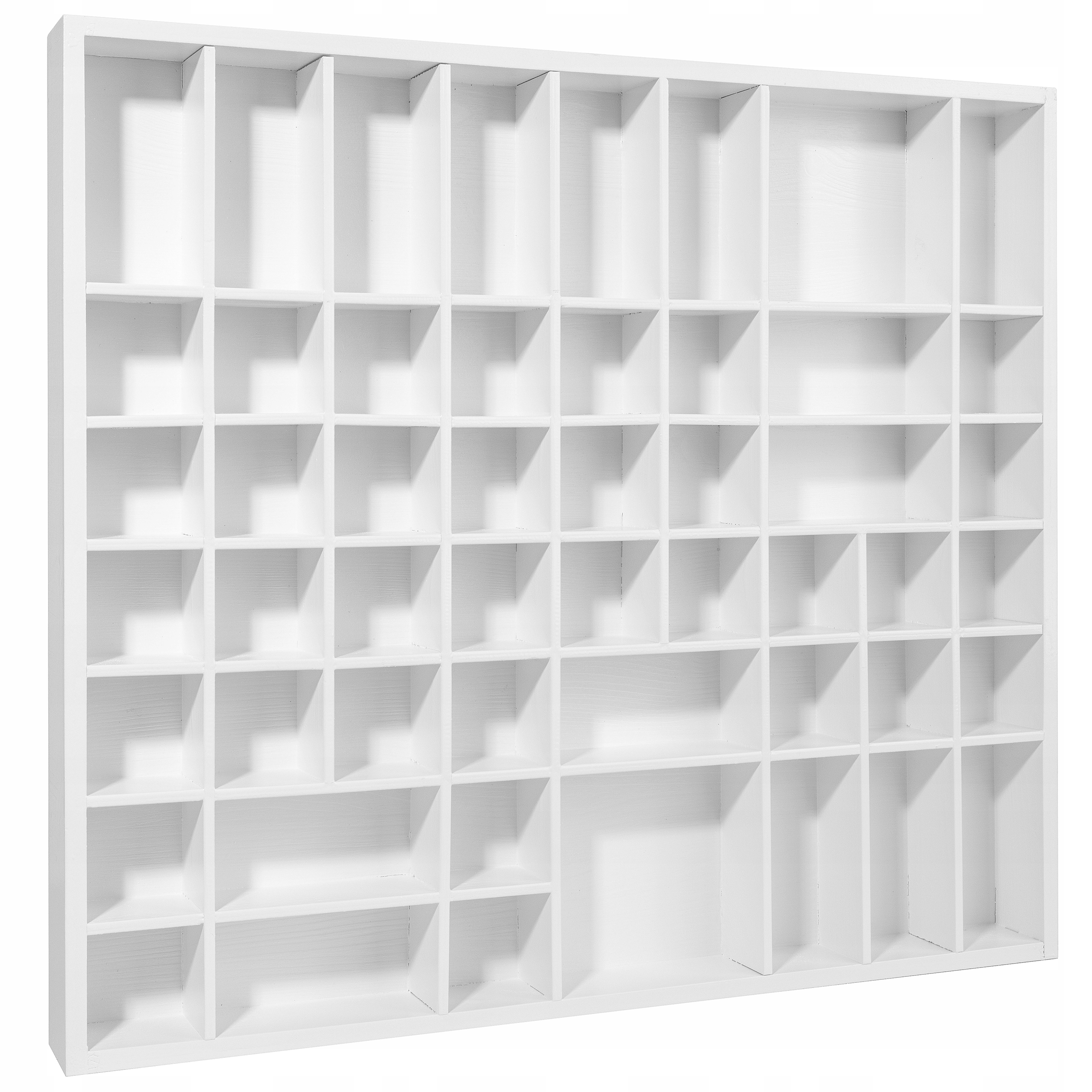 

Półka na drobiazgi biała organizer z drewna duży