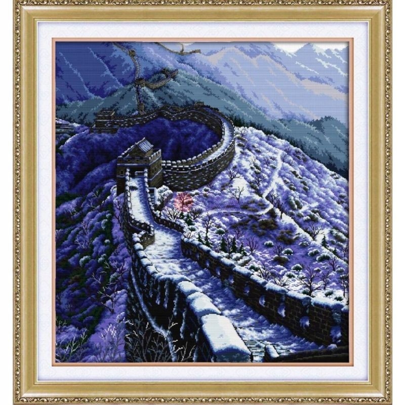 Křížková výšivka počítaná sada (kanva, mulina)