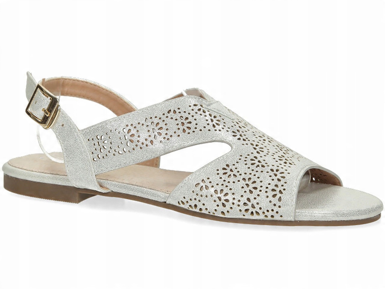 

Sandały Buty Ażurowe Ze Skórzaną Wkładką New r 36