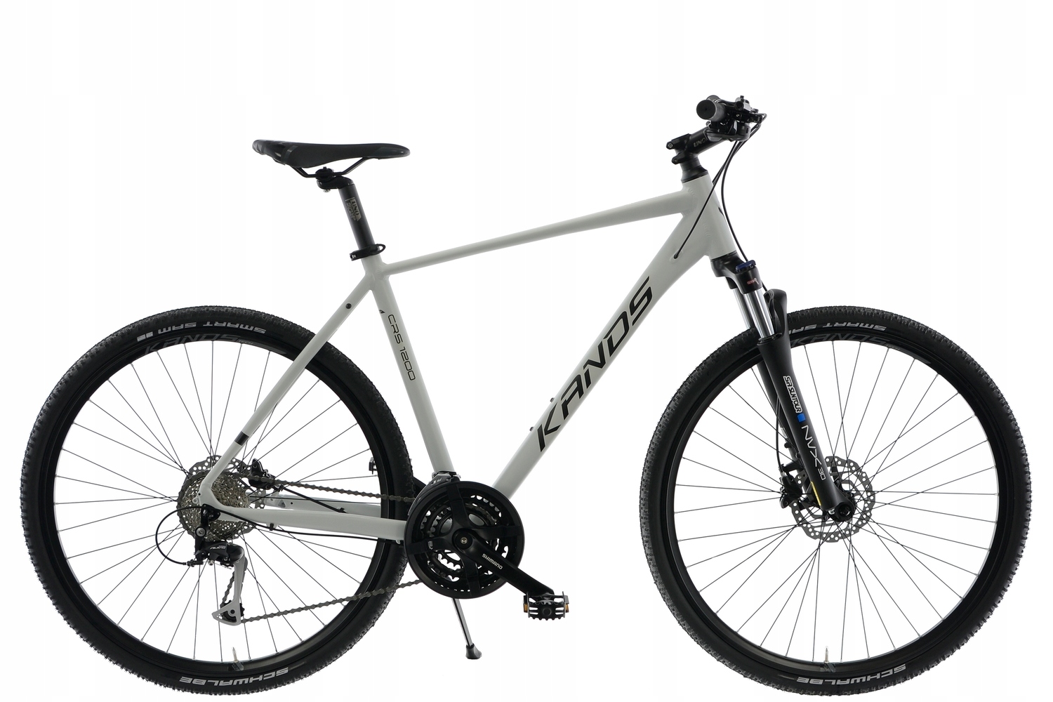 Rower crossowy Kands Crs 1200 rama 19 cali koło 28 " szary