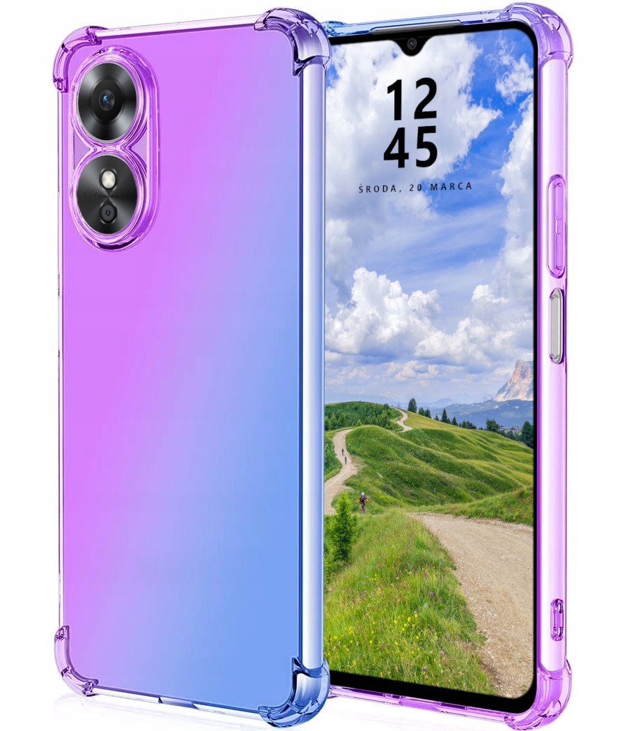 

Etui do Oppo A17 Mieniące Pancerne Aurora