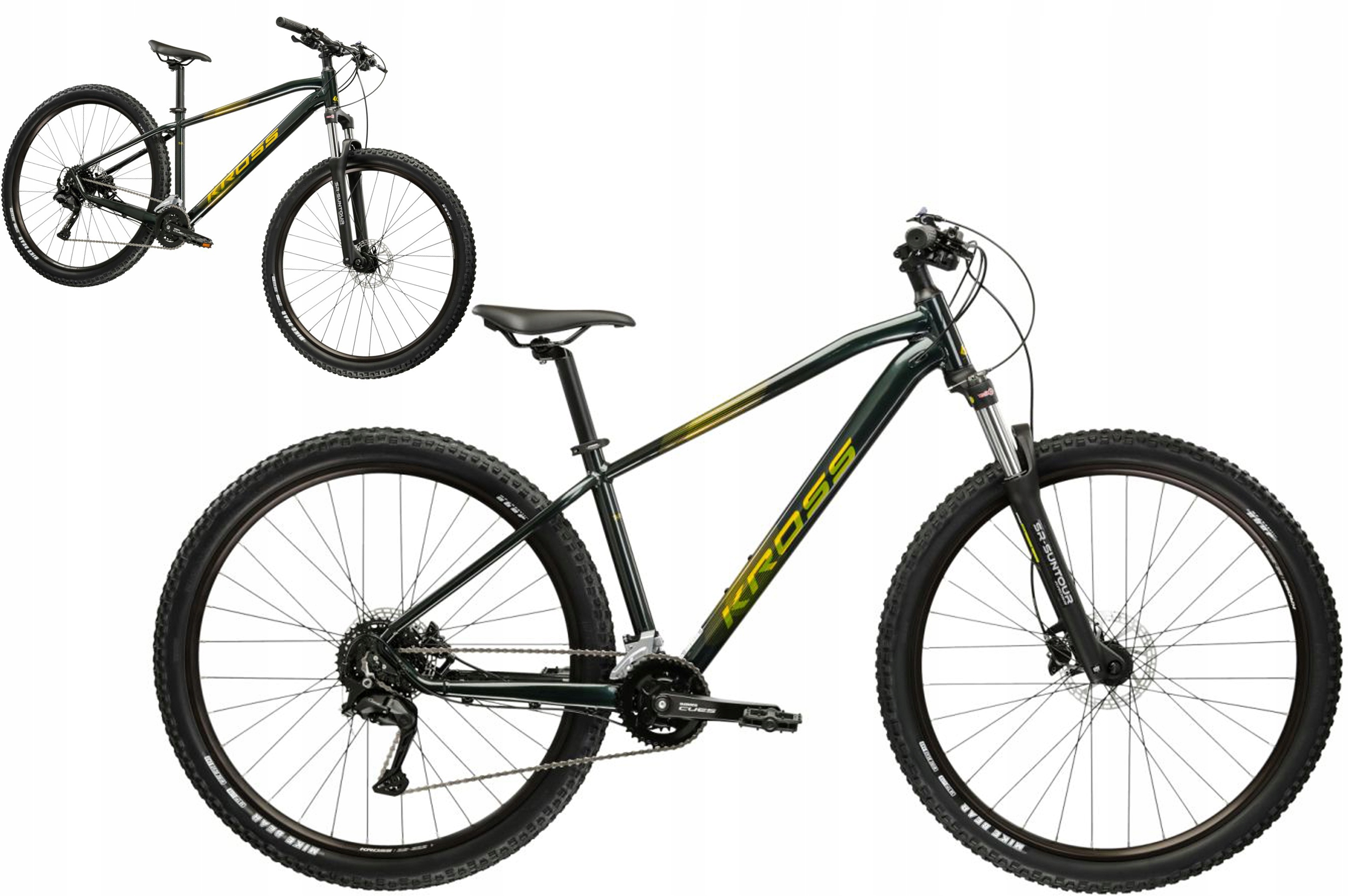 Rower Mtb 29" Kross Hexagon 5.0 rama L 18" zielony żółty R25