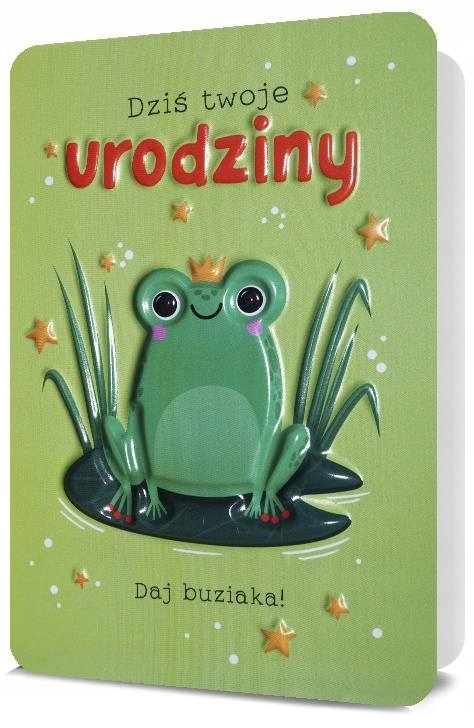 

Dla Dziecka Kartka Urodzinowa z Żabką urocza H2270