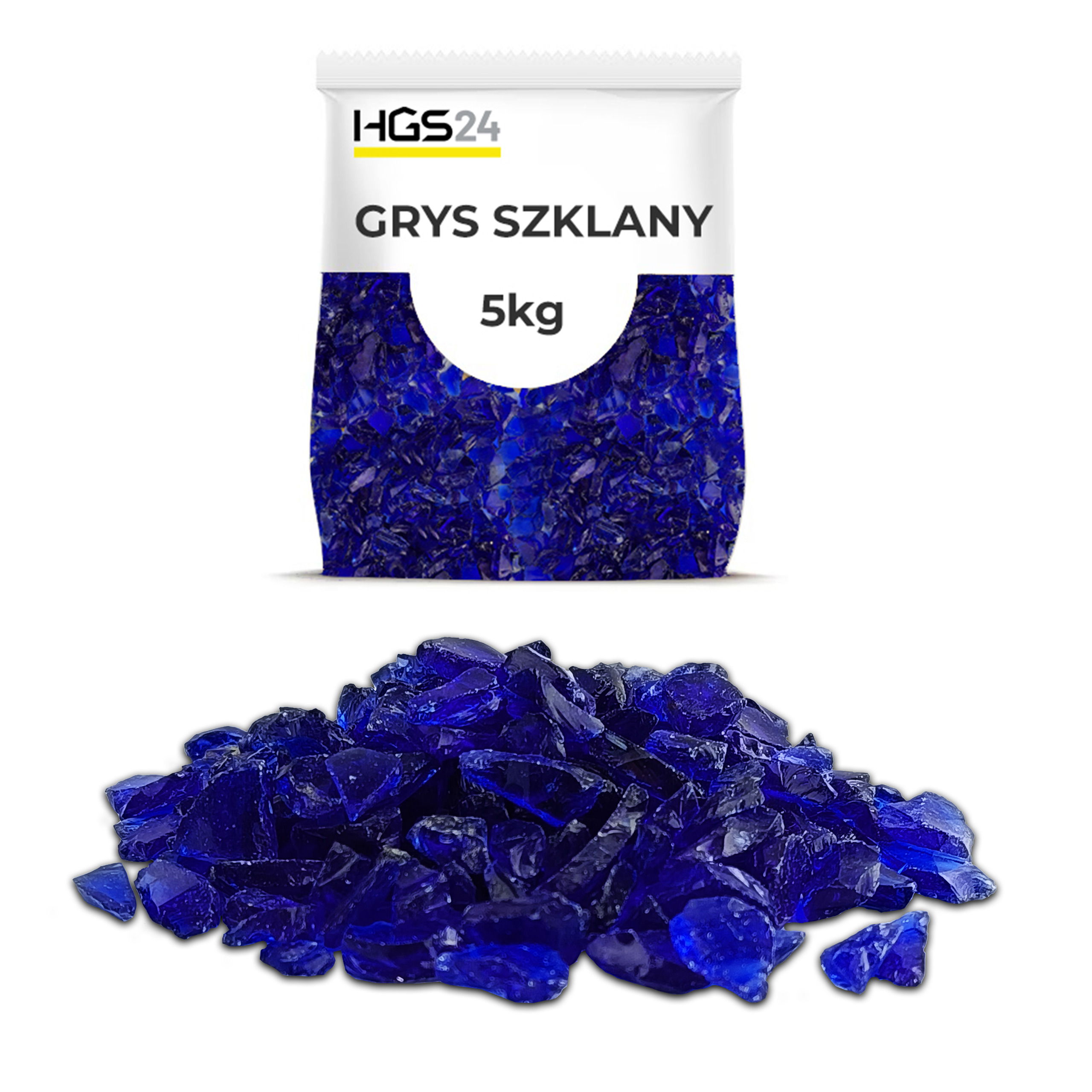 

Grys Szklany Szkło Ozdobne Chabrowy 5-10mm 5KG