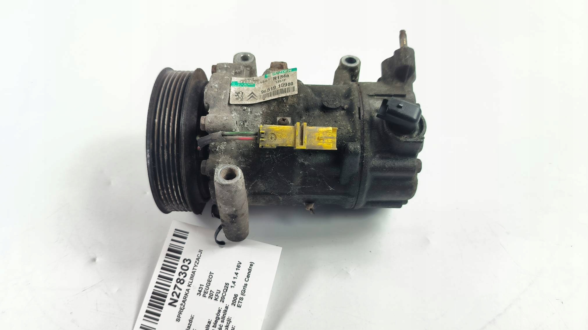 Klimakompressor klimaanlage 9651910980 PEUGEOT 207