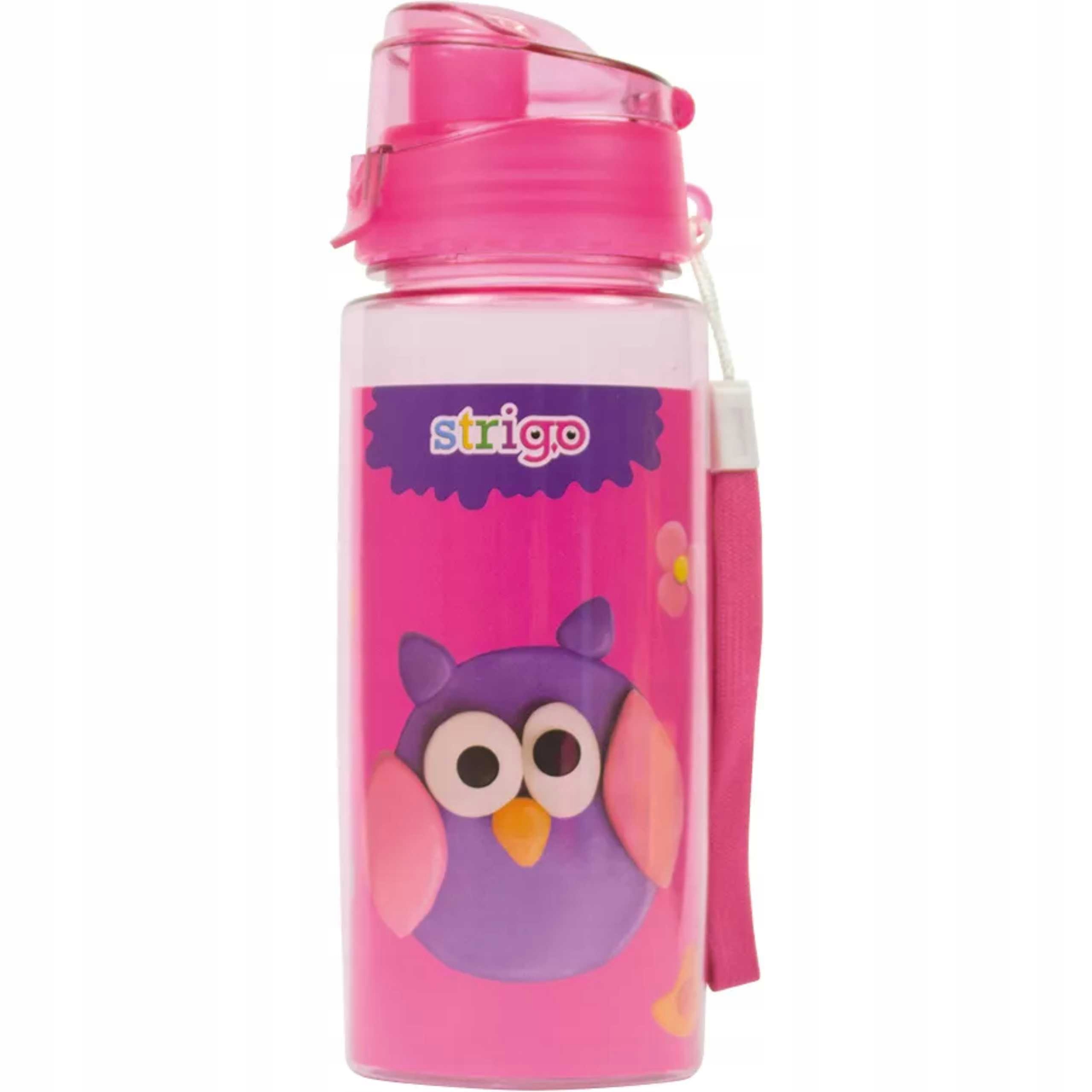 

Bidon na wodę z uchwytem Strigo różowy 600ml