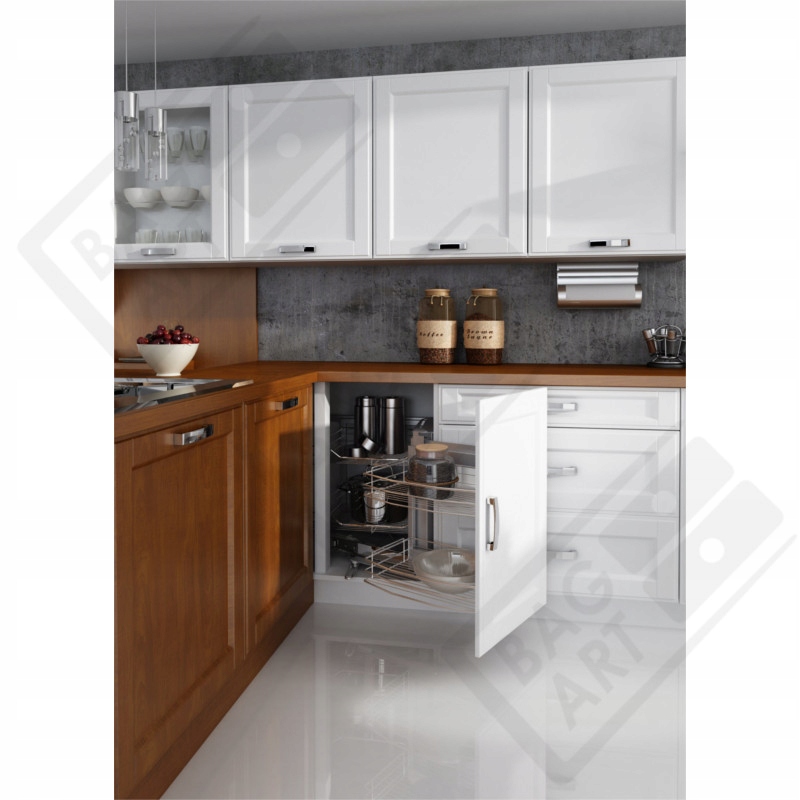 Cargo Magic Corner FRONT - kosz narożny LEWY Głębokość mebla 48 cm