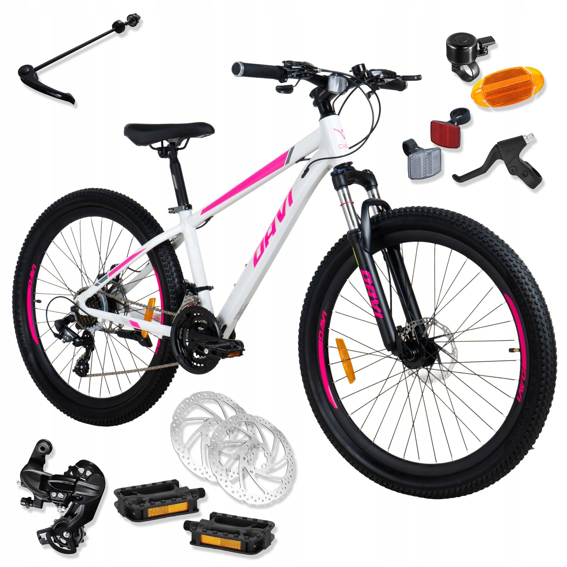 Dámské Horské Mtb Kolo Davi Bella Odpružení 26 Kolo Rám Alu 13 Palců