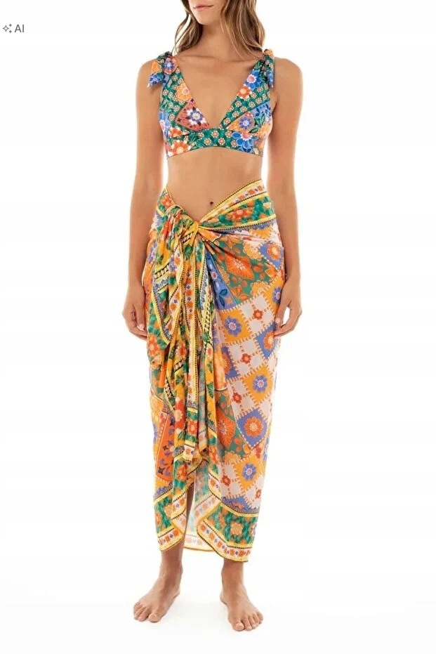 Lehká Vícebarevná Plážová Parea Vzory Boho Léto Univerzální 5IA