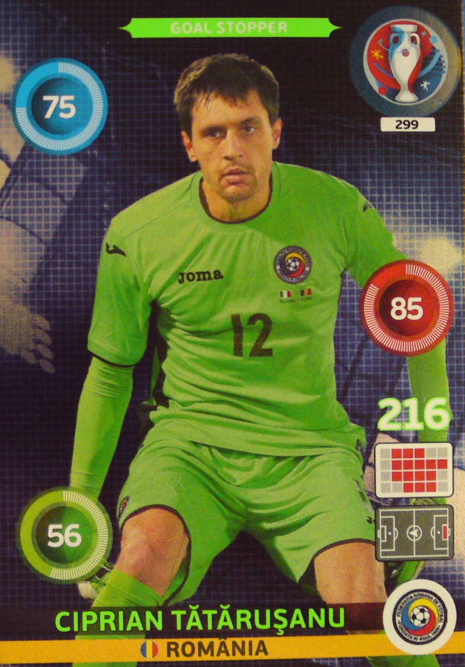Panini Euro 2016 Goal Stopper Tatarusanu 299