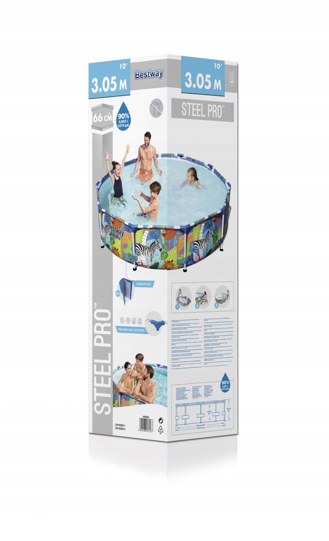 basen stelażowy Safari 305x66cm Bestway | 56985 — 16