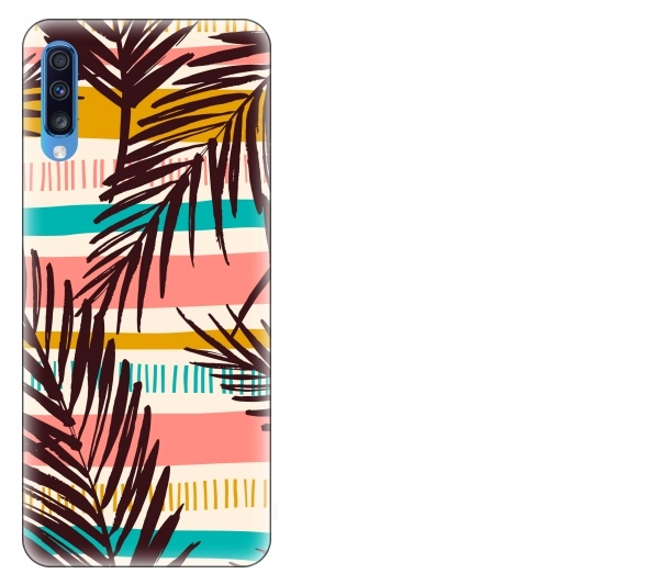 

Etui pokrowiec Samsung Galaxy A70 Liscie tropikaln