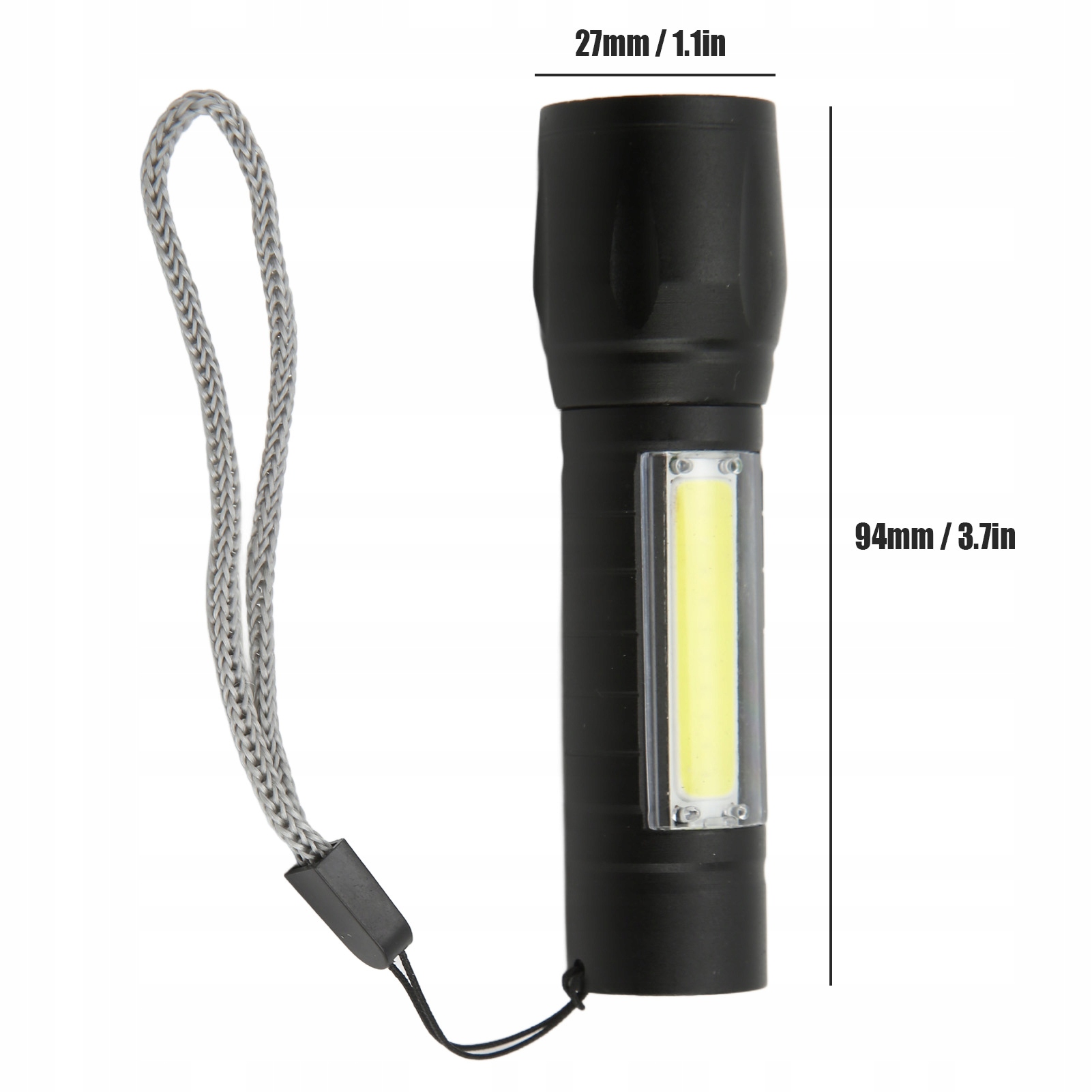 MOCNA LATARKA TAKTYCZNA LED ZOOM COB Marka bez marki