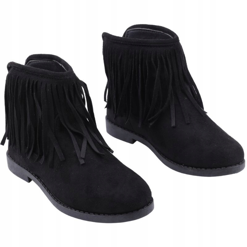 CZARNE BOTKI DZIEWCZĘCE SUWAKI PŁASKIE Bohater Inny