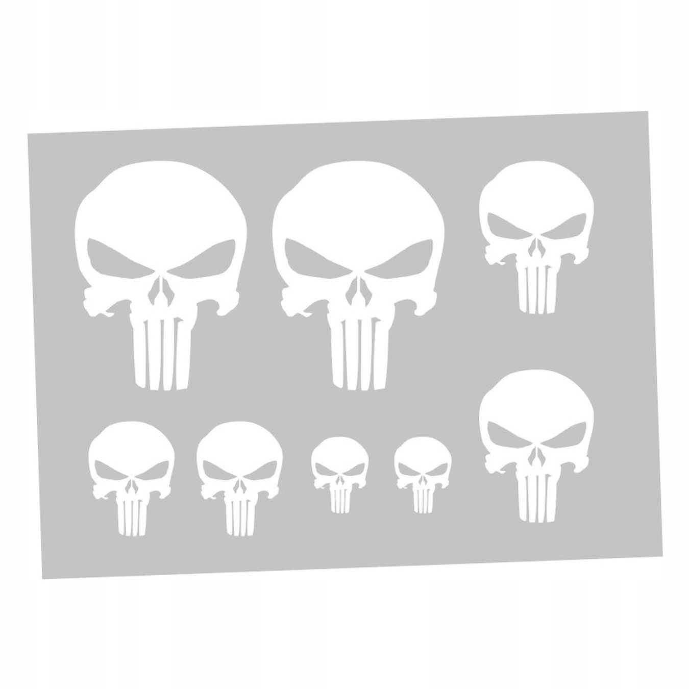 Naklejki Punisher zestaw na Samochód Motocykl