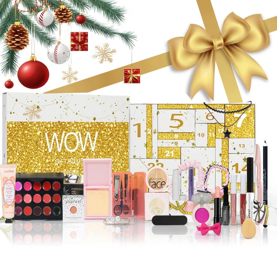 Kosmetický Adventní Kalendář 24 Okének, Beauty Make-up Pro Ženy