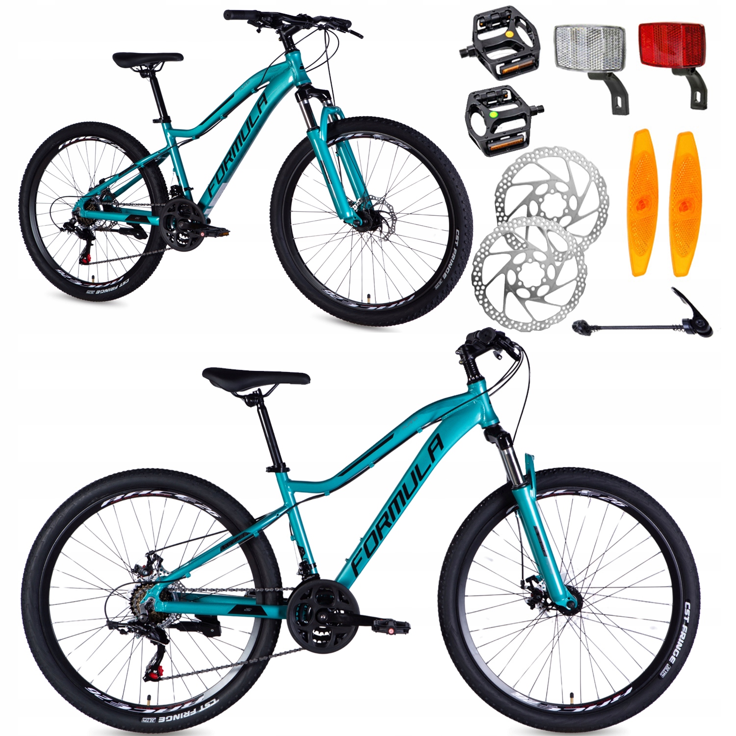 ROWER GÓRSKI MTB 26 21B ALUMINIUM SHIMANO 2xTARCZE RAMA 15 WZROST 135-160cm