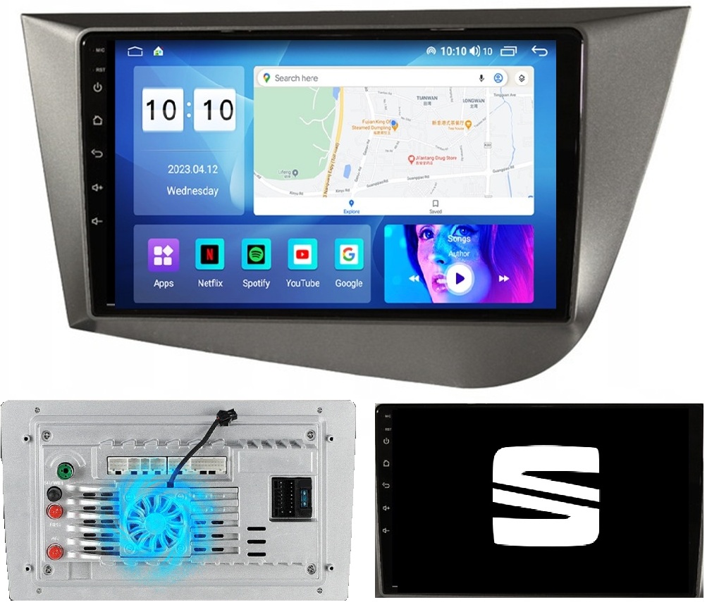 Radio Nawigacja Android Seat Leon II 2005-2012 4G Carplay +kamera 4/64GB