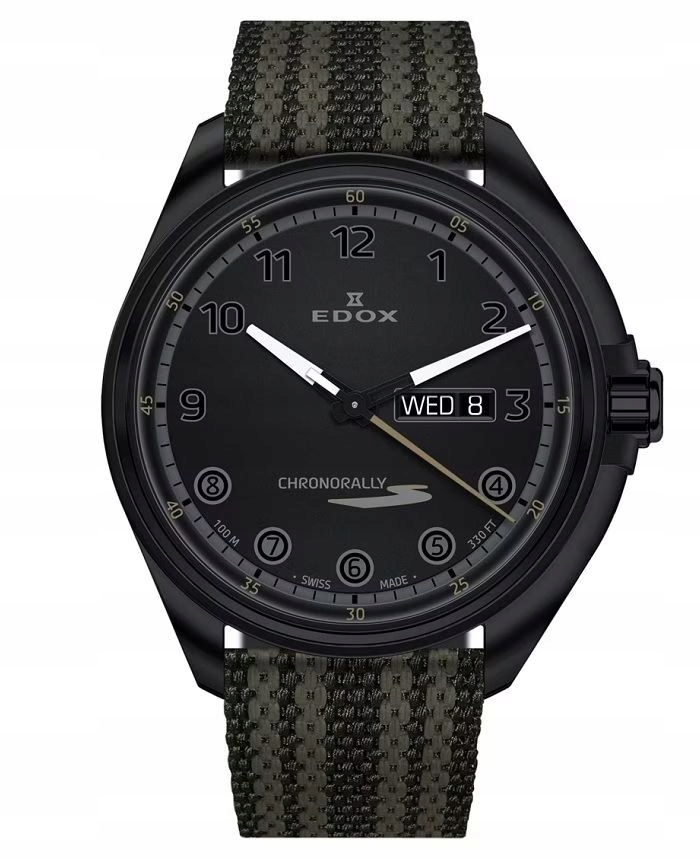 Edox Chronorally-S Day-Date 84301-37NNNAG-NNV 43,00 mm 10ATM
