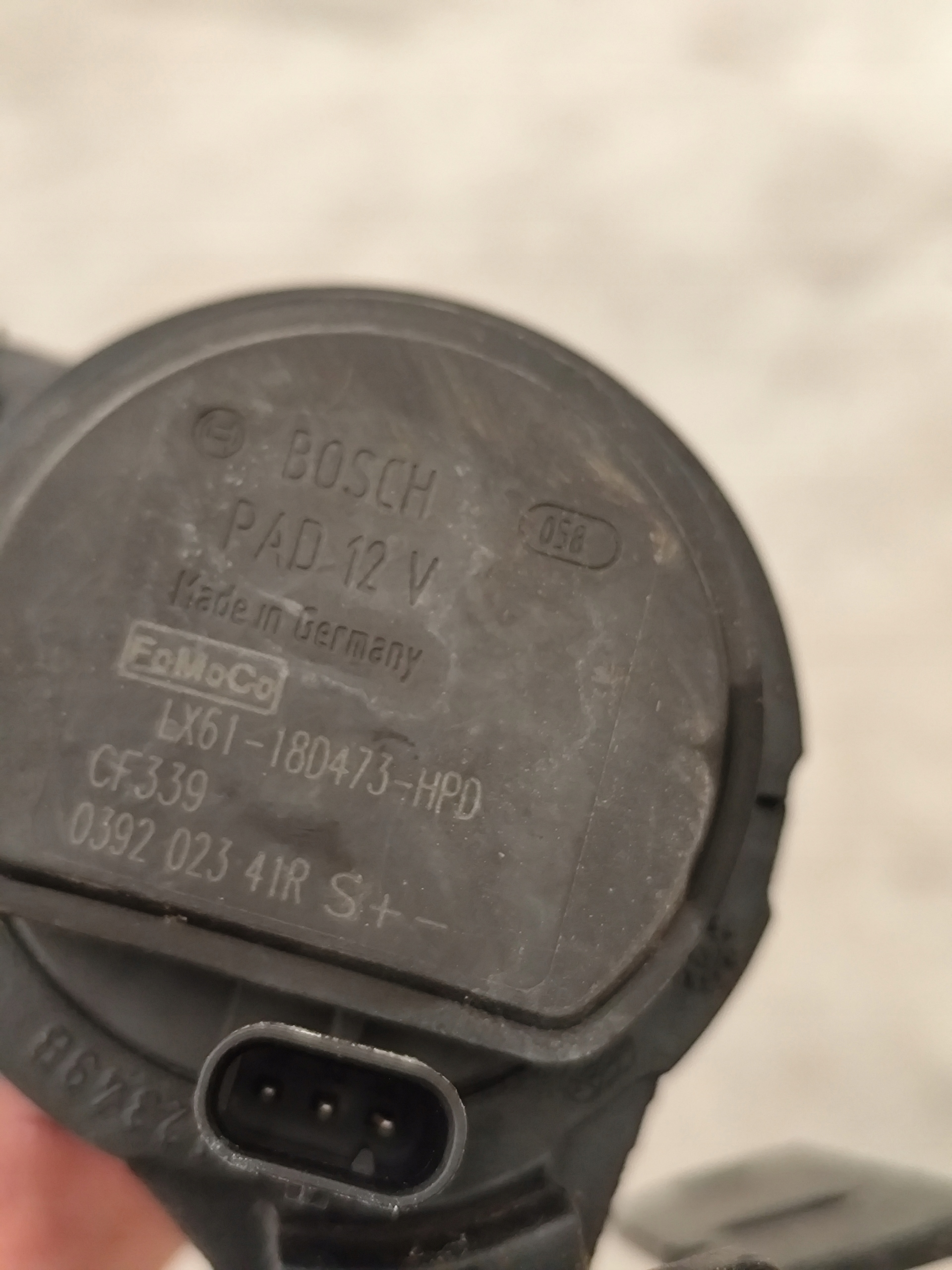 FORD KUGA MK3 supplementary water pump