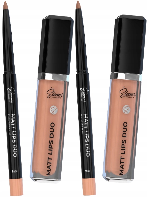 2 kusy Sada Rtěnka Konturovací tužka Matt Lips Duo Elever Matná Nude