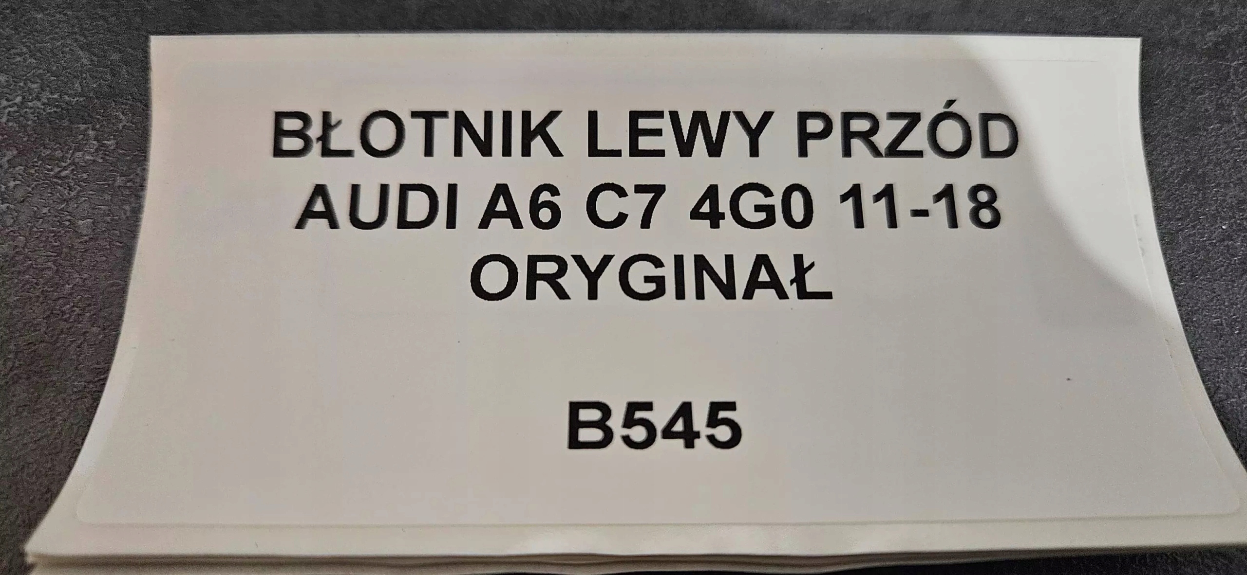 blatník levý předek AUDI A6 C7 4G0 2011-18 originál