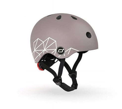 Kask rowerowy Scoot & Ride Xxs-s Brown Lines