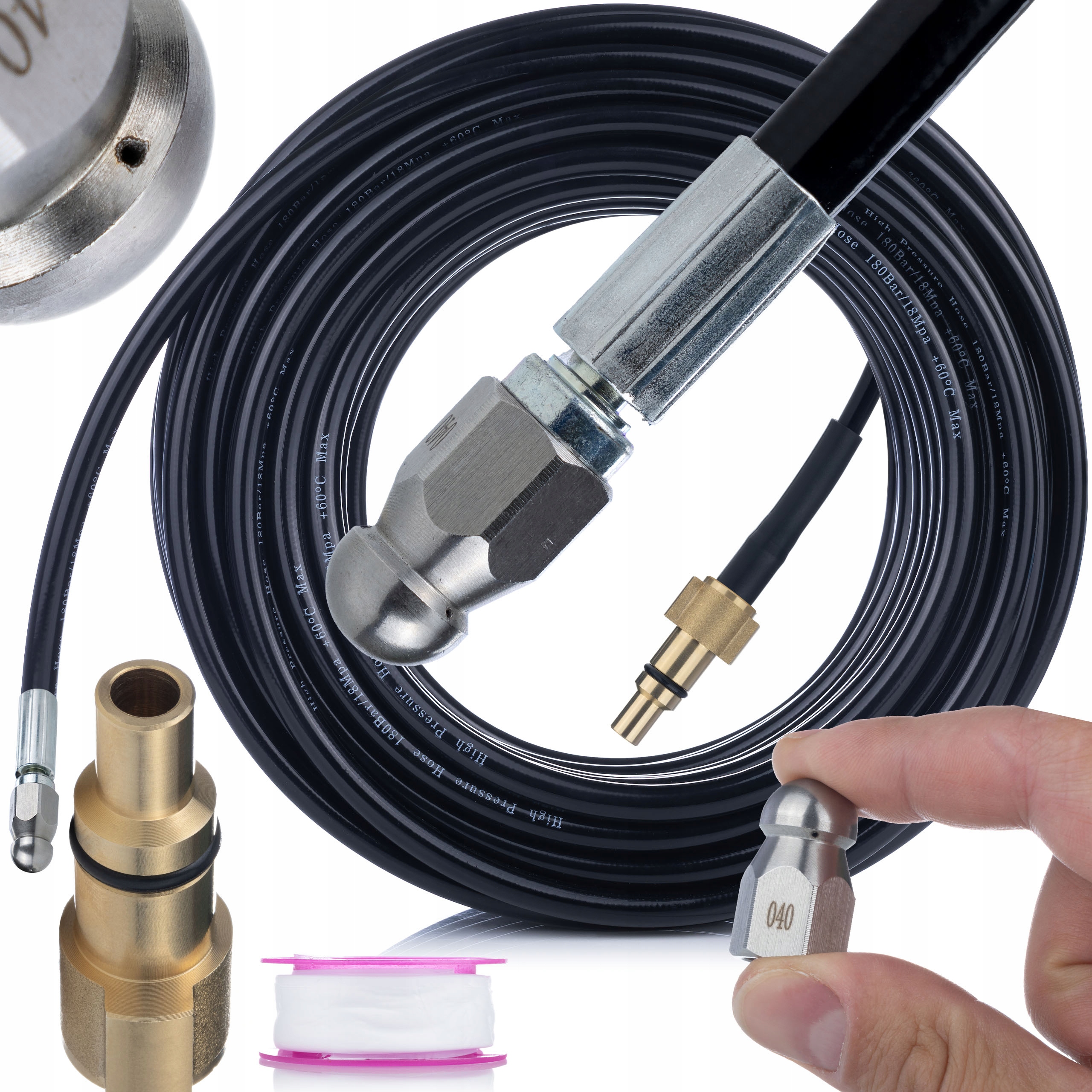 Wąż Kanalizacyjny Do Czyszczenia Kanalizacji 20M Lavor Parkside Nowy Typ