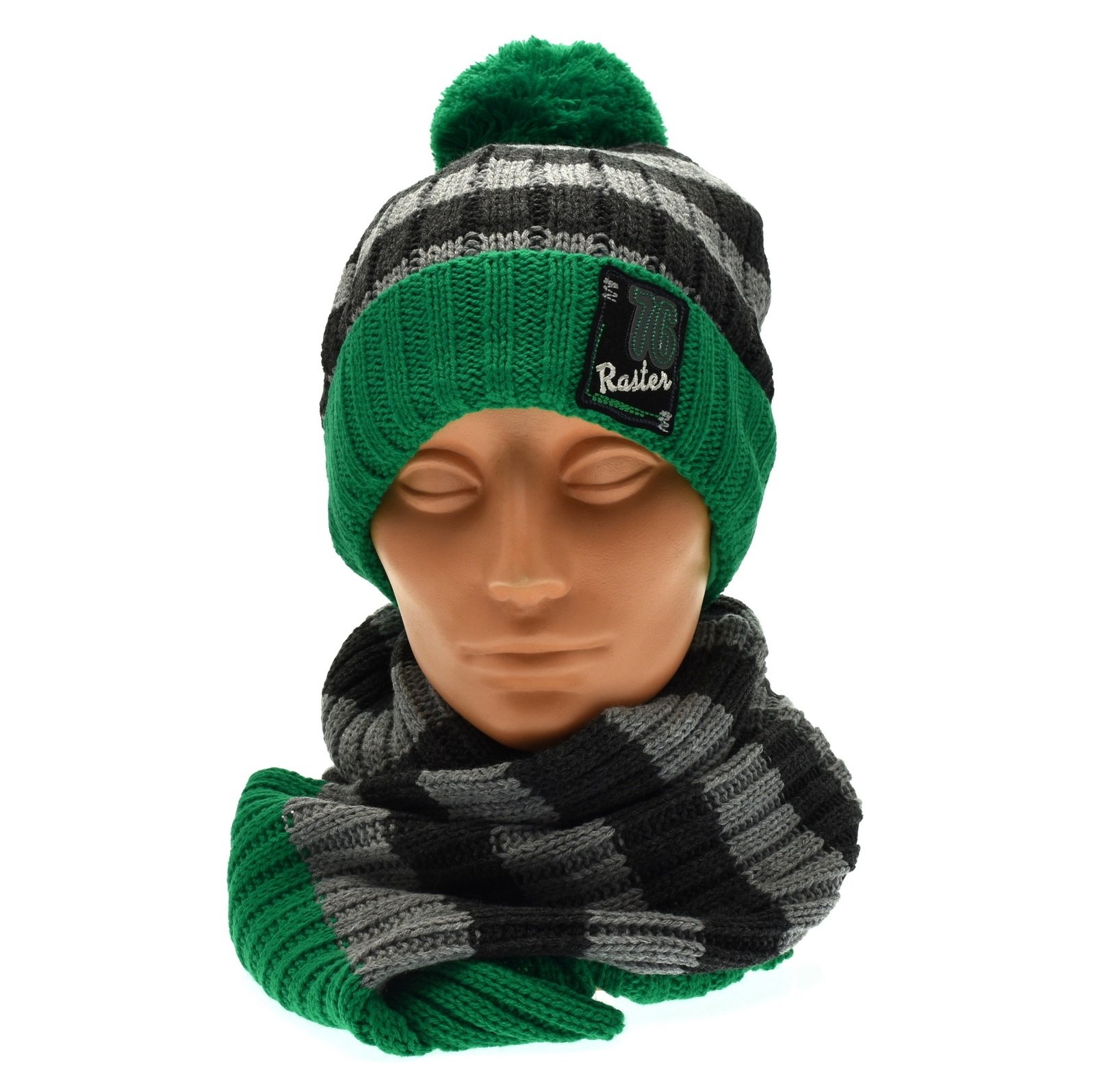 

Dziecięcy komplet dla chłopca czapka szalik 50-52