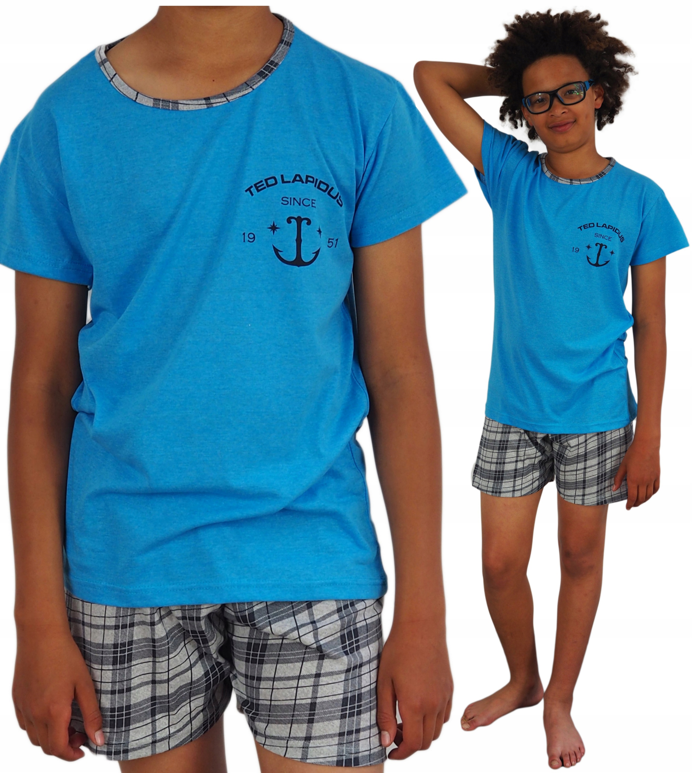 

Piżama Młodzieżowa 176/182 (2XL) Chłopak krata XXL