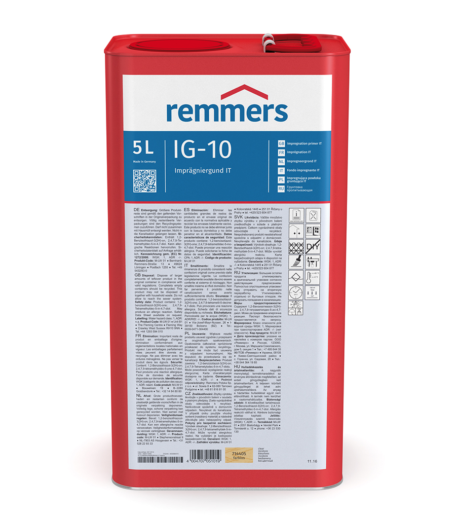 

Remmers IG-10 5L Płynny Środek Rozpuszczalnikowy