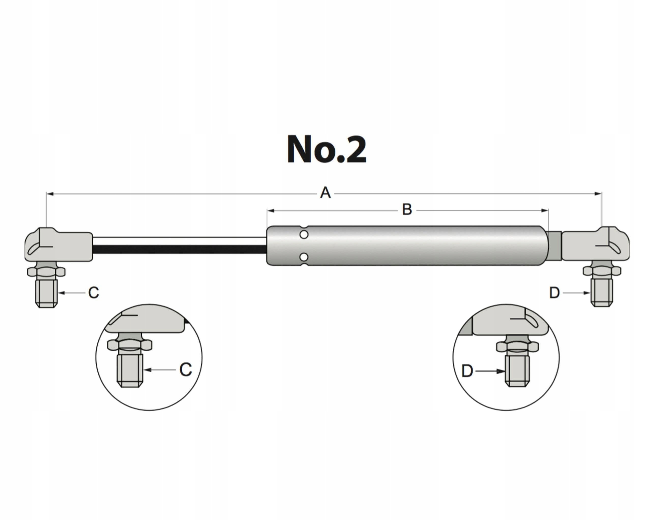 plynový tlumič Stabilus 4659VK