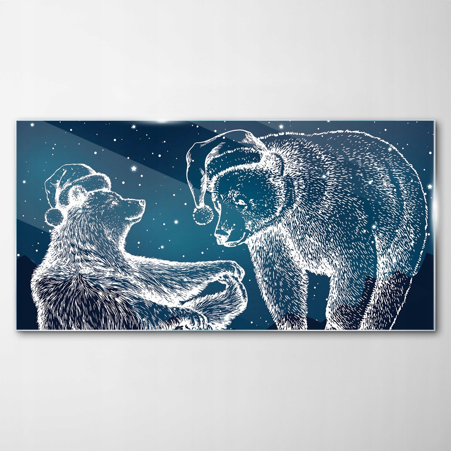 Obraz na skle Dekor Polárne medvede 120x60