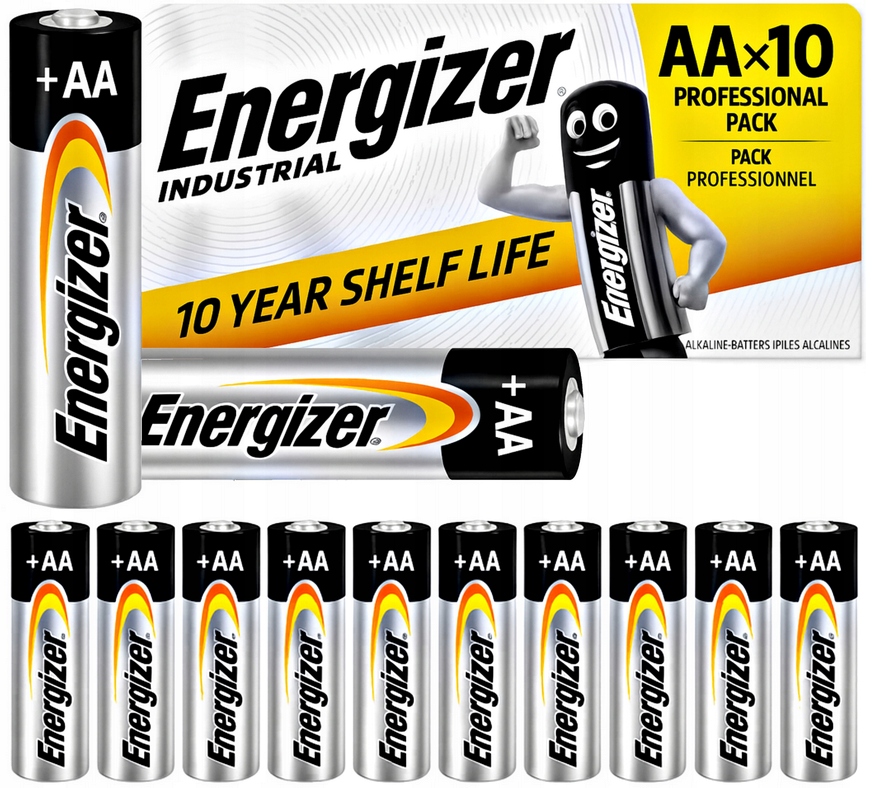 120x лужна батарейка Energizer Industrial LR6 AA R6 оптове пакування